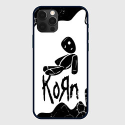 Чехол для iPhone 12 Pro Korn потёки, цвет: 3D-черный