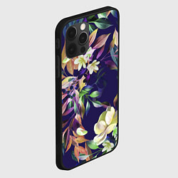 Чехол для iPhone 12 Pro Цветы Красочный Букет, цвет: 3D-черный — фото 2