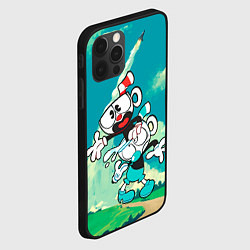 Чехол для iPhone 12 Pro 2 Чашечки Cuphead, цвет: 3D-черный — фото 2