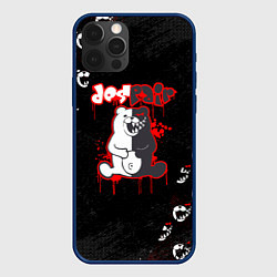 Чехол для iPhone 12 Pro Monokuma Паттерн, цвет: 3D-тёмно-синий