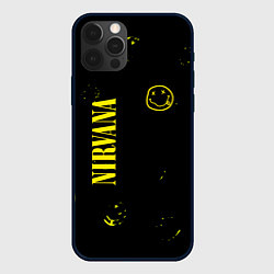 Чехол iPhone 12 Pro Nirvana паттерн смайлы