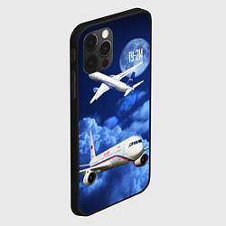 Чехол для iPhone 12 Pro Пассажирский самолет Ту-214, цвет: 3D-черный — фото 2