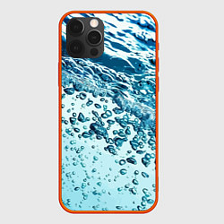 Чехол для iPhone 12 Pro Wave Pacific ocean, цвет: 3D-красный