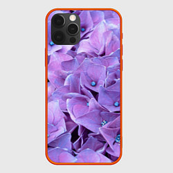 Чехол iPhone 12 Pro Фиолетово-сиреневые цветы