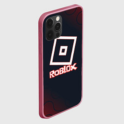 Чехол для iPhone 12 Pro Roblox : logo, цвет: 3D-малиновый — фото 2