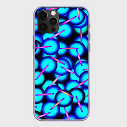 Чехол для iPhone 12 Pro ТЕКСТУРА ШАРОВ, цвет: 3D-светло-сиреневый