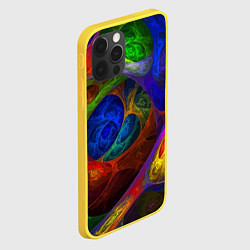 Чехол для iPhone 12 Pro Абстрактная мультивселенная паттерн Abstraction, цвет: 3D-желтый — фото 2