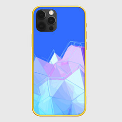 Чехол для iPhone 12 Pro Pink ice Abstractiom Geometry, цвет: 3D-желтый