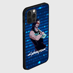 Чехол для iPhone 12 Pro Johnny Джонни Cyberpunk2077, цвет: 3D-черный — фото 2