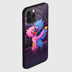 Чехол для iPhone 12 Pro POPPY PLAYTIME Влюбленные Хагги Вагги и Кисси Мисс, цвет: 3D-черный — фото 2