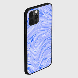 Чехол для iPhone 12 Pro Abstract lavender pattern, цвет: 3D-черный — фото 2