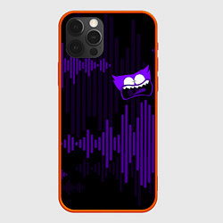 Чехол для iPhone 12 Pro PurpleMini Huggy WuggyPoppy Playtime, цвет: 3D-красный