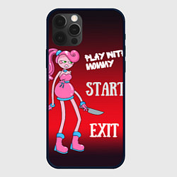 Чехол для iPhone 12 Pro Длинноногая мама с ножом, цвет: 3D-черный