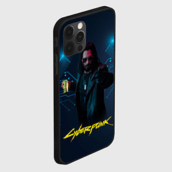 Чехол для iPhone 12 Pro Johnny Cyberpunk2077, цвет: 3D-черный — фото 2