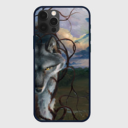 Чехол для iPhone 12 Pro IN COLD wolf without logo, цвет: 3D-черный