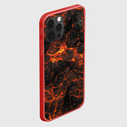 Чехол для iPhone 12 Pro Лавовый камень, цвет: 3D-красный — фото 2