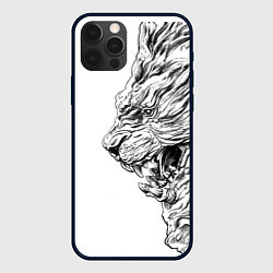 Чехол для iPhone 12 Pro LION pride, цвет: 3D-черный