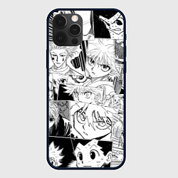 Чехол для iPhone 12 Pro Hunter x Hunter pattern, цвет: 3D-черный