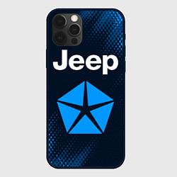 Чехол для iPhone 12 Pro JEEP Абстракция, цвет: 3D-черный