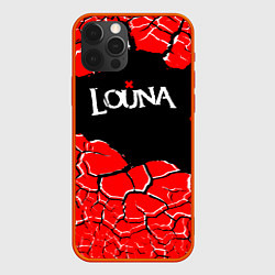 Чехол для iPhone 12 Pro Louna band ТРЕЩИНЫ, цвет: 3D-красный