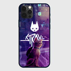 Чехол для iPhone 12 Pro Stray: Viloet Logo, цвет: 3D-черный