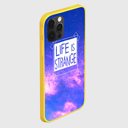 Чехол для iPhone 12 Pro Life is Strange Remastered - Фрактал, цвет: 3D-желтый — фото 2