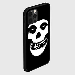 Чехол для iPhone 12 Pro Misfits череп, цвет: 3D-черный — фото 2