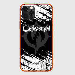 Чехол для iPhone 12 Pro Chaoseum Logo Grunge, цвет: 3D-красный