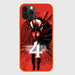 Чехол для iPhone 12 Pro Stranger things 4 сезон, цвет: 3D-красный