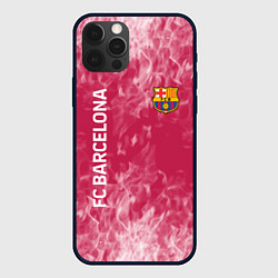 Чехол для iPhone 12 Pro Barcelona Пламя, цвет: 3D-черный