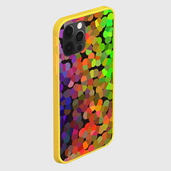Чехол для iPhone 12 Pro Яркая палитра красок - блики, цвет: 3D-желтый — фото 2