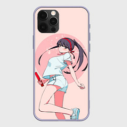 Чехол для iPhone 12 Pro У Коми проблемы с общением Komi-san wa, цвет: 3D-светло-сиреневый