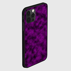 Чехол для iPhone 12 Pro Черно-пурпурная облачность, цвет: 3D-черный — фото 2