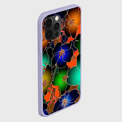 Чехол для iPhone 12 Pro Vanguard floral pattern Summer night Fashion trend, цвет: 3D-светло-сиреневый — фото 2