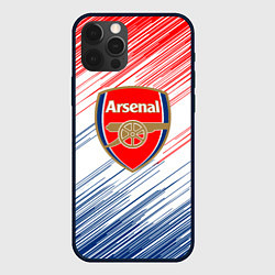 Чехол для iPhone 12 Pro Арсенал arsenal logo, цвет: 3D-черный