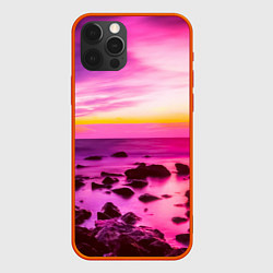 Чехол для iPhone 12 Pro Just a sunset, цвет: 3D-красный