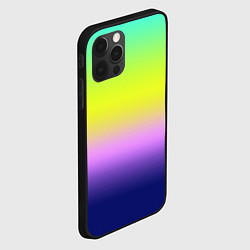 Чехол для iPhone 12 Pro Разноцветный размытый фон градиент, цвет: 3D-черный — фото 2