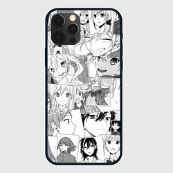 Чехол для iPhone 12 Pro Horimiya pattern, цвет: 3D-черный