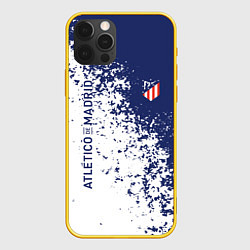 Чехол для iPhone 12 Pro Atletico madrid football sport, цвет: 3D-желтый