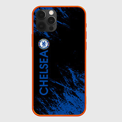 Чехол для iPhone 12 Pro Chelsea текстура, цвет: 3D-красный