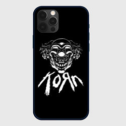 Чехол для iPhone 12 Pro KoЯn Korn клоун, цвет: 3D-черный
