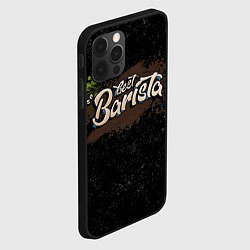 Чехол для iPhone 12 Pro Best barista graffiti, цвет: 3D-черный — фото 2