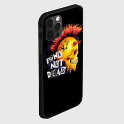 Чехол для iPhone 12 Pro Череп анархиста, цвет: 3D-черный — фото 2