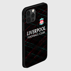 Чехол для iPhone 12 Pro Liverpool ливерпуль чёрточки, цвет: 3D-черный — фото 2