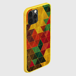 Чехол для iPhone 12 Pro Треугольная старая стена, цвет: 3D-желтый — фото 2