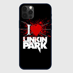 Чехол для iPhone 12 Pro Linkin Park Сердце, цвет: 3D-черный