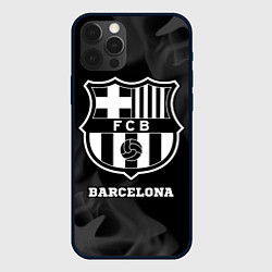 Чехол для iPhone 12 Pro Barcelona Sport на темном фоне, цвет: 3D-черный