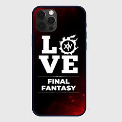 Чехол для iPhone 12 Pro Final Fantasy Love Классика, цвет: 3D-черный