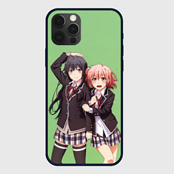 Чехол для iPhone 12 Pro Юи и Юкино OreGairu, цвет: 3D-черный