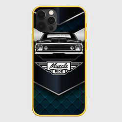 Чехол iPhone 12 Pro Muscle ride Черное авто